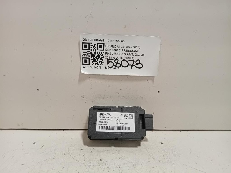 Sensore Pressione Pneumatico ANT DX 95800-A5110 Hyundai I30 II 2015