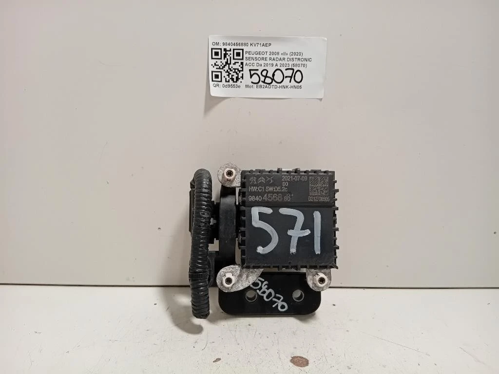 Sensore Radar Distronic ACC 9840456880 Peugeot 2008 II 2020