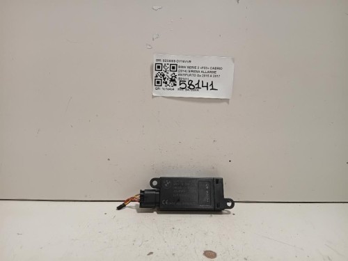 Sirena Allarme Antifurto 9233009 Bmw Serie 2 F23 Cabrio 2014