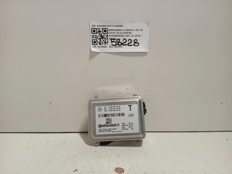 Telecamera Parabrezza ANT A0009007607 Mercedes Classe A W176 2015