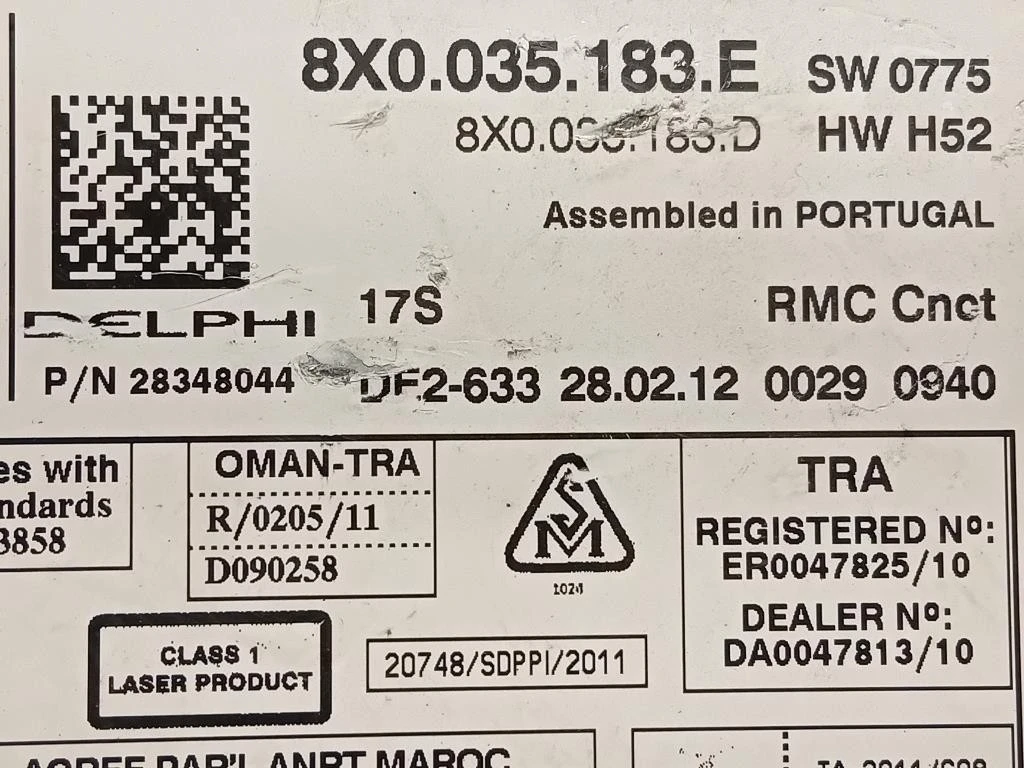 Unità Autoradio 8X0035183E Audi A1 8XA Sportback 2012