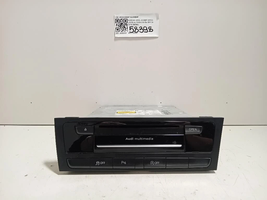 Unità Autoradio 8R2035666F Audi A4 8K5 Avant 2012