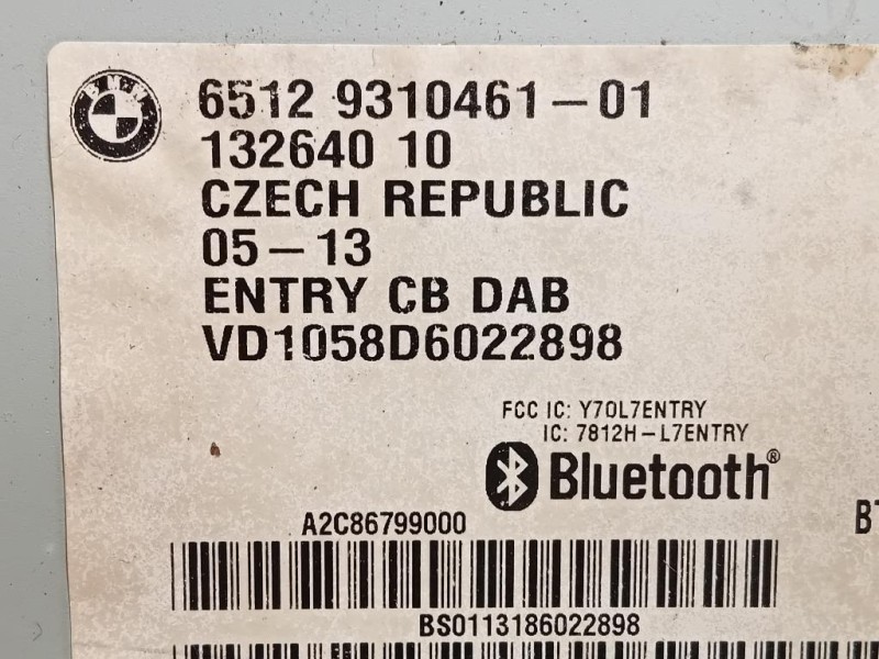 Unità Autoradio 65129310461 Bmw Serie 3 F30 Berlina 2012