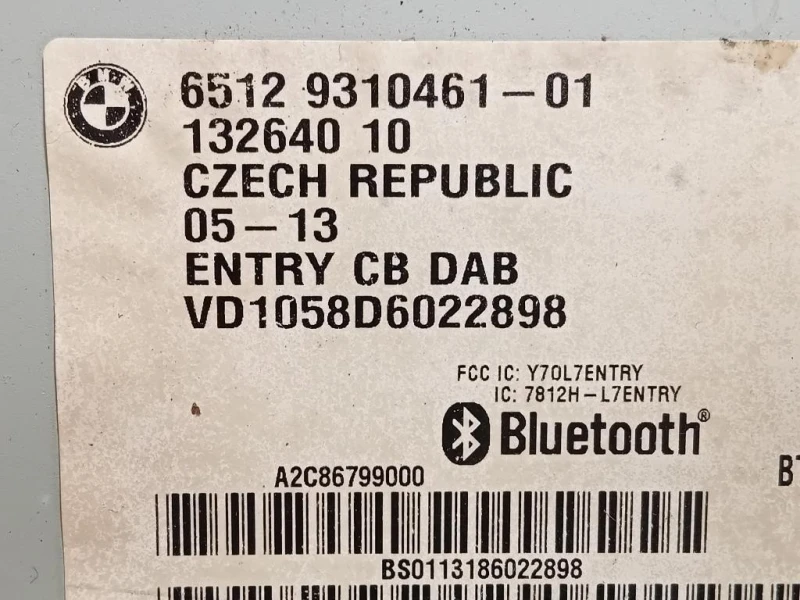 Unità Autoradio 65129310461 Bmw Serie 3 F30 Berlina 2012