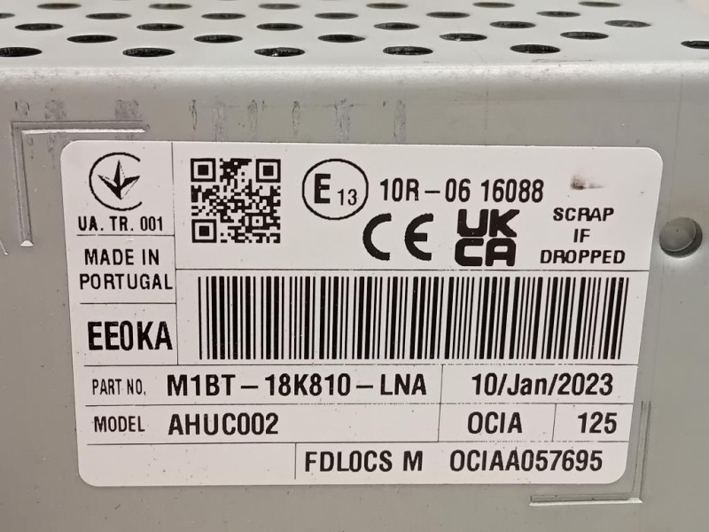 Unità Autoradio M1BT-18K10-LNA Ford PUMA II 2019