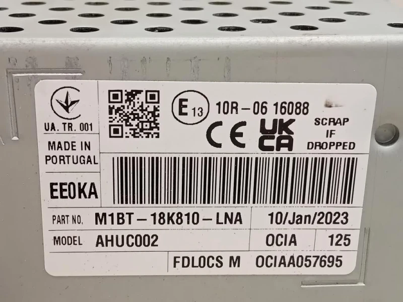 Unità Autoradio M1BT-18K10-LNA Ford PUMA II 2019