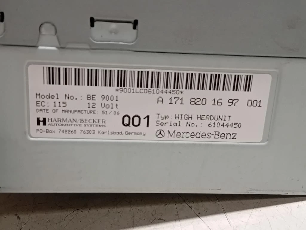 Unità Autoradio A1718201697 Mercedes Classe SLK R171 2004