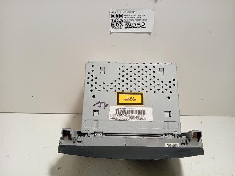 Unità Autoradio A1718201697 Mercedes Classe SLK R171 2004