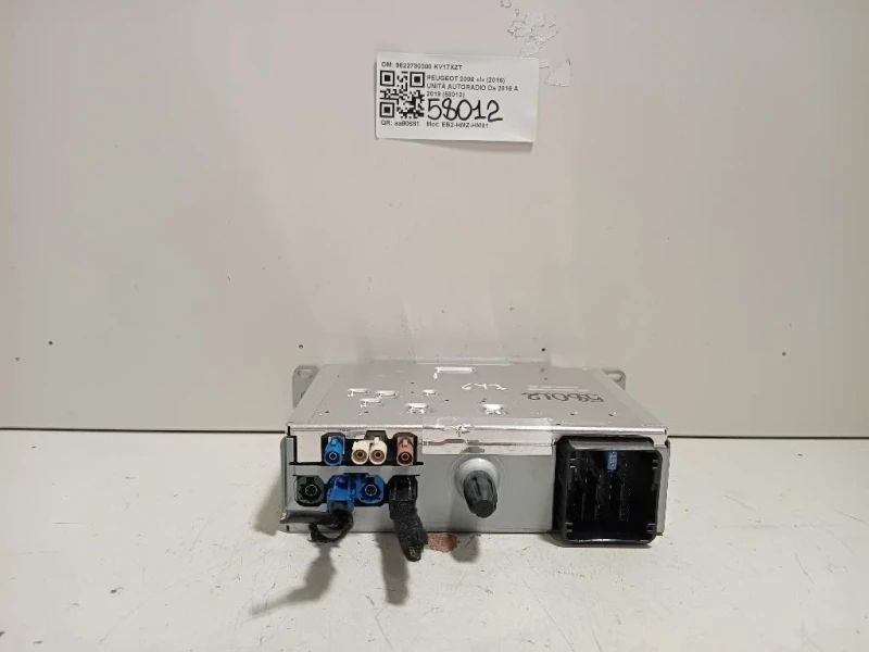 Unità Autoradio 9822730380 Peugeot 2008 I 2016