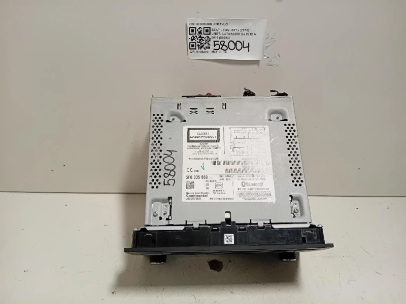 Unità Autoradio 5F0035869 Seat LEON 5F1 2013