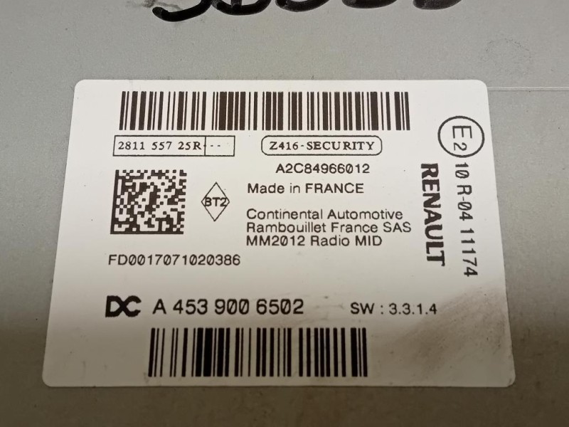 Unità Autoradio A4539006502 Smart Forfour 453 2015