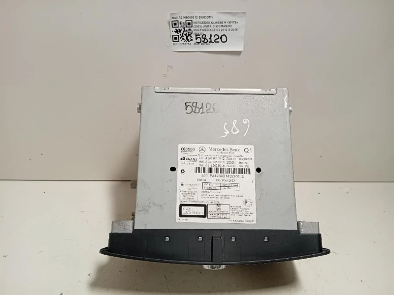 Unita DI Comando Multimediale A2469000312 Mercedes Classe A W176 2013