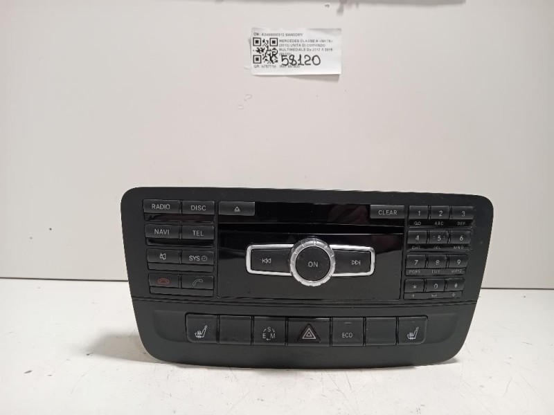 Unita DI Comando Multimediale A2469000312 Mercedes Classe A W176 2013