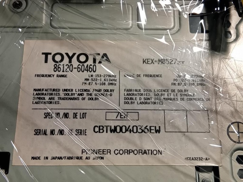 Unita DI Comando Multimediale 86120-60460 Toyota Landcruiser 120 2003