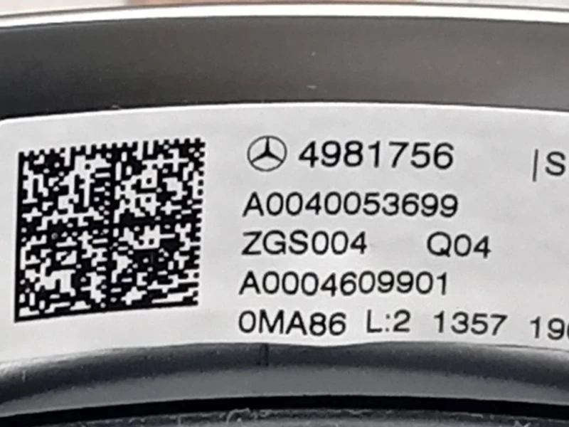 Volante A0040053699 Mercedes Classe A W177 2018