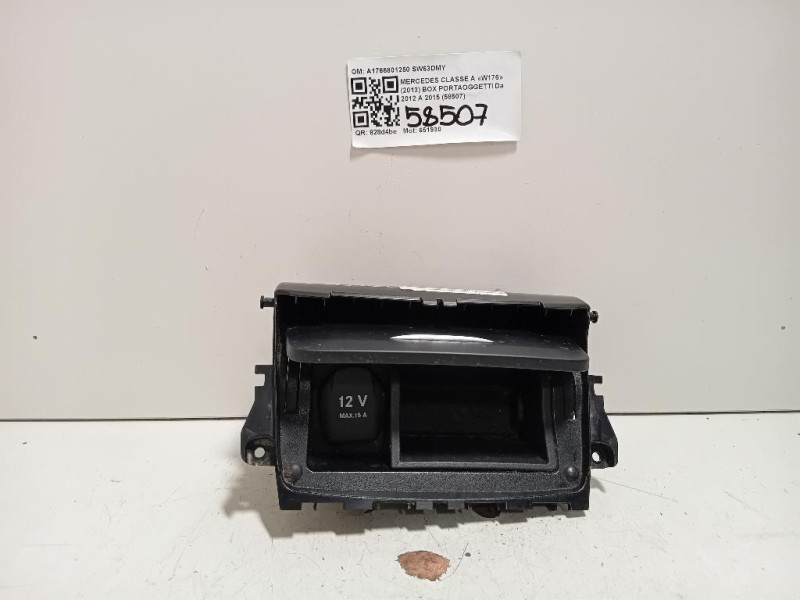 BOX Portaoggetti A1766801250 Mercedes Classe A W176 2013