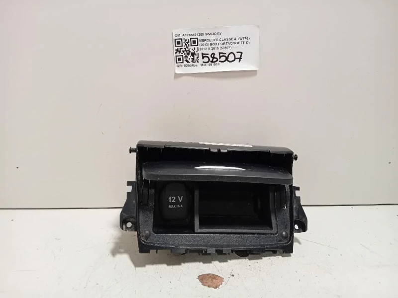 BOX Portaoggetti A1766801250 Mercedes Classe A W176 2013