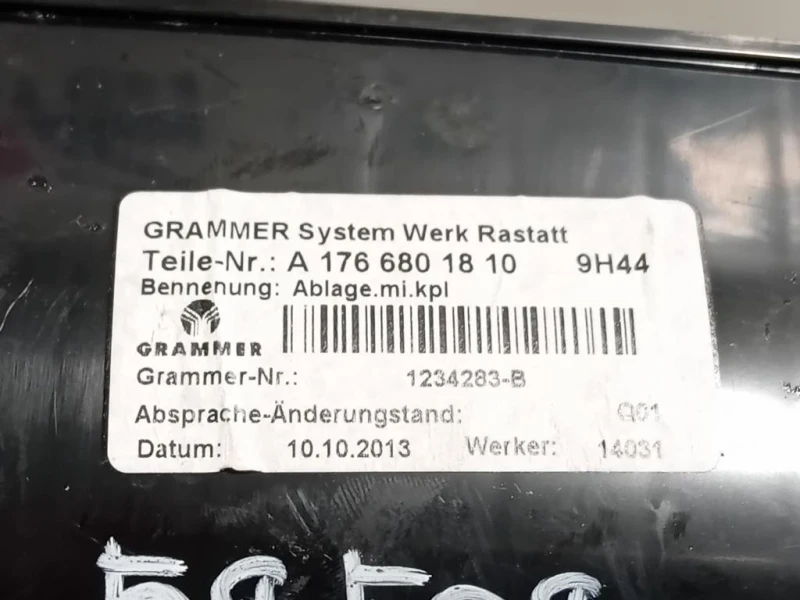 BOX Portaoggetti Centrale A1766801810 Mercedes Classe A W176 2013