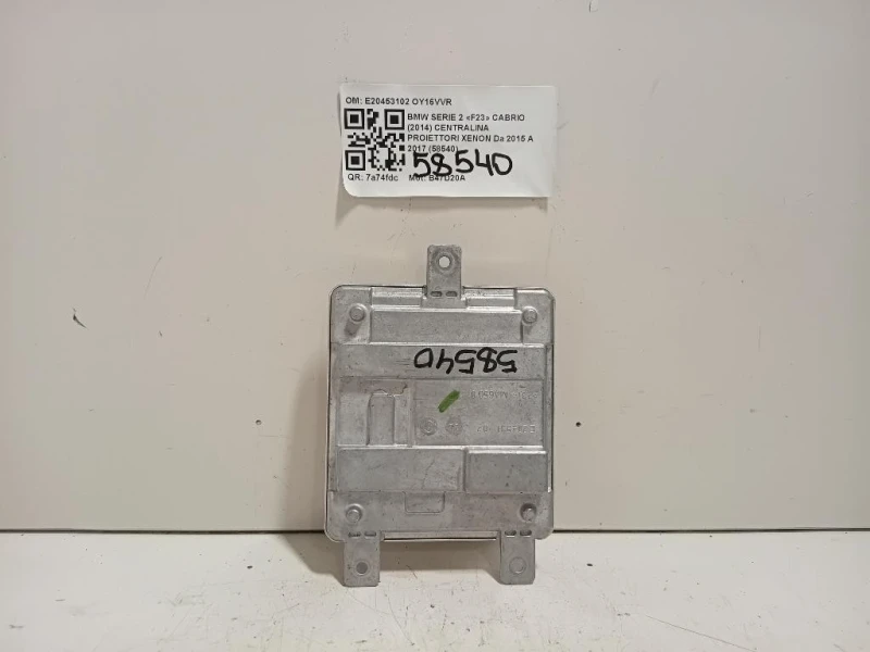 Centralina Proiettori Xenon E20453102 Bmw Serie 2 F23 Cabrio 2014