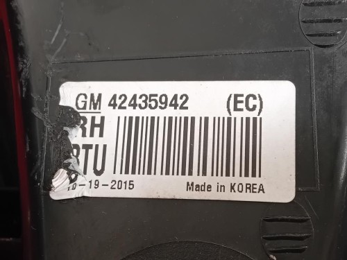 Fanale POST DX 42435942 STOP POST Opel Mokka X 2016