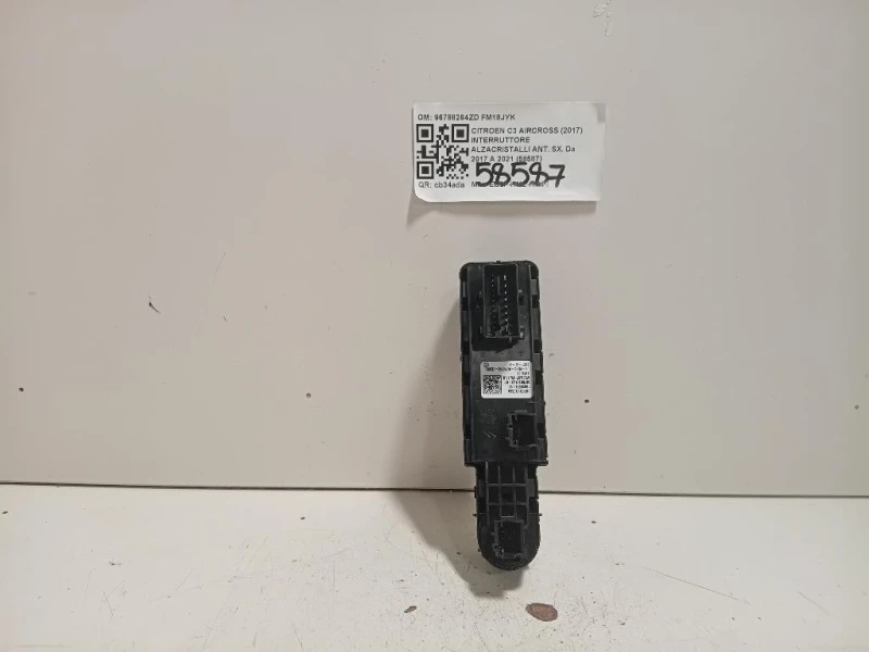 Interruttore Alzacristalli ANT SX 96788264ZD Citroen C3 Aircross 2017