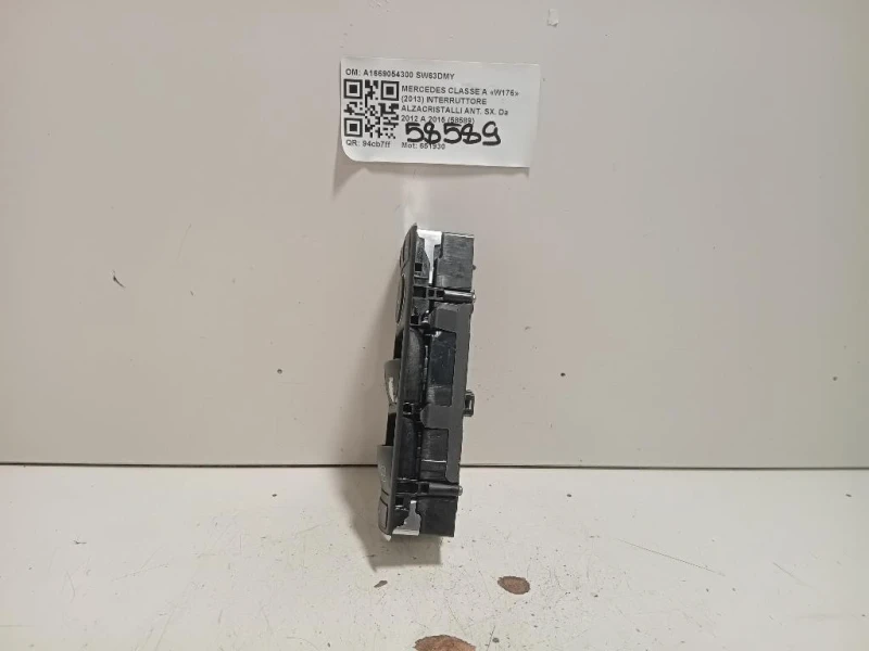 Interruttore Alzacristalli ANT SX A1669054300 Mercedes Classe A W176 2013