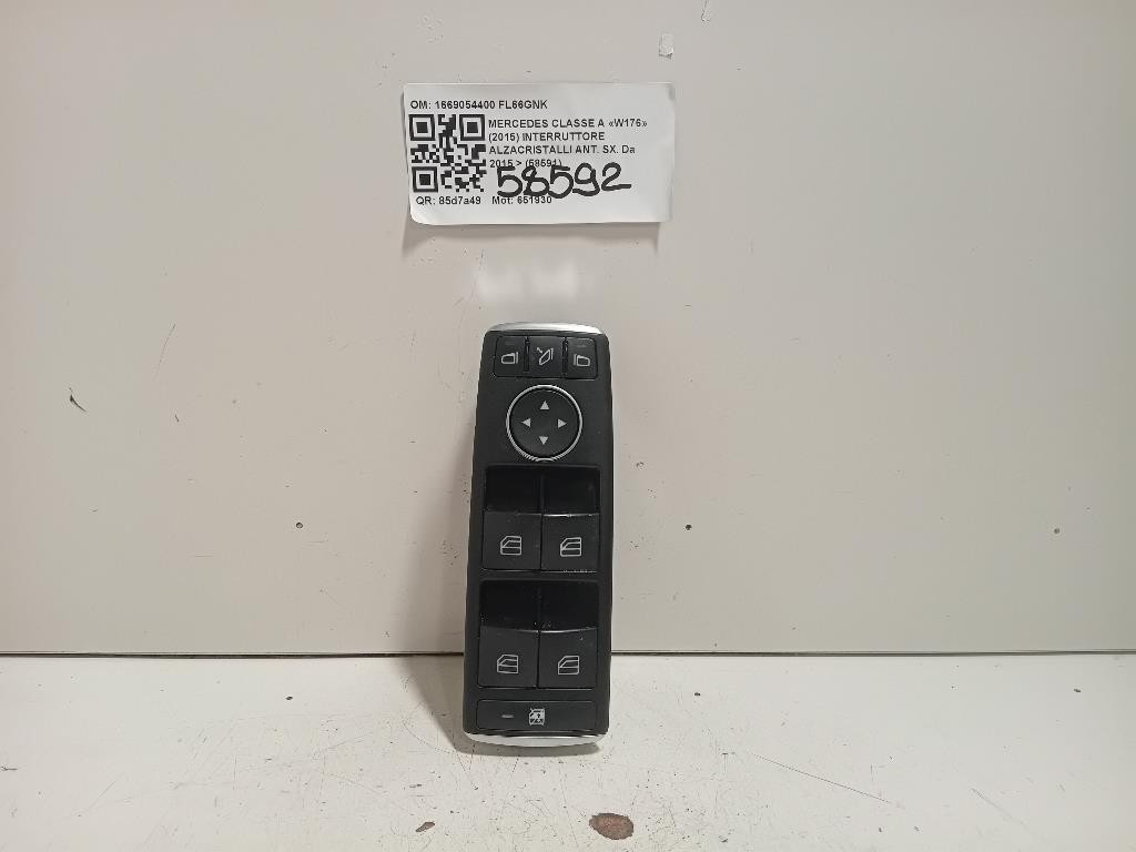 Interruttore Alzacristalli ANT SX 1669054400 Mercedes Classe A W176 2015