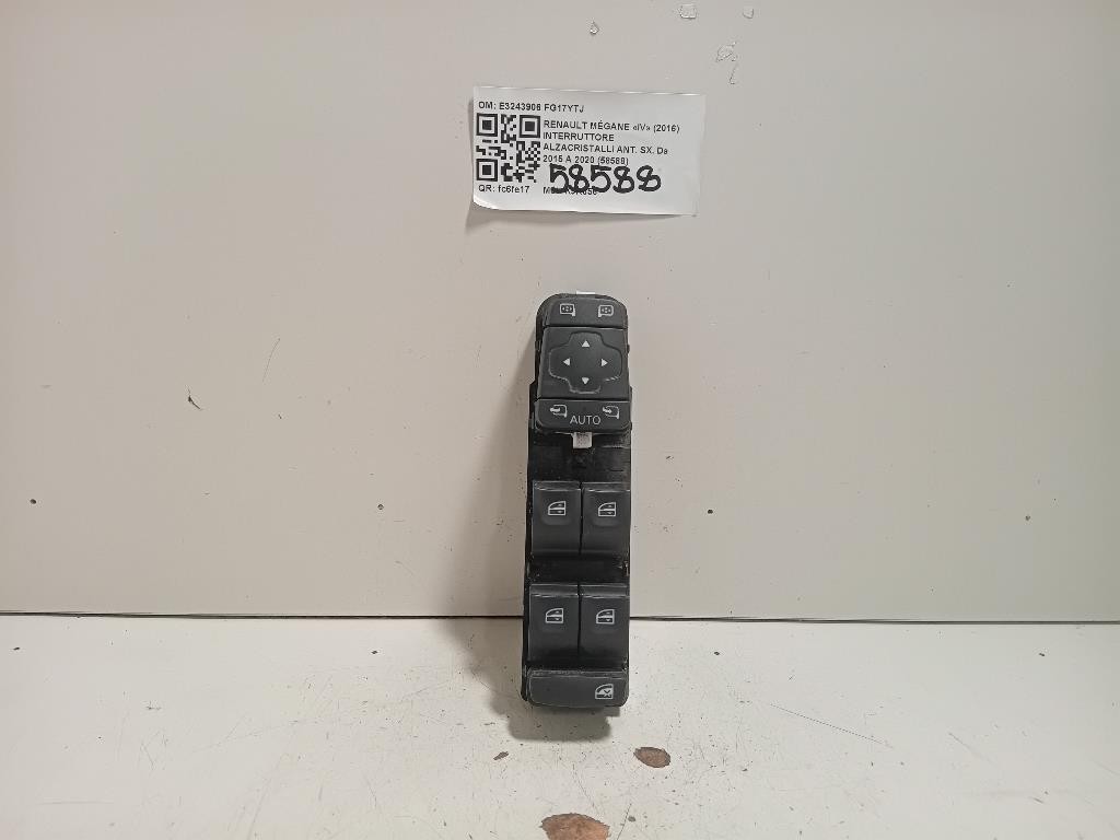 Interruttore Alzacristalli ANT SX E3243906 Renault Mégane IV 2016