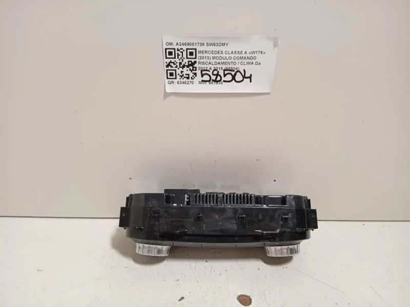 Modulo Comando Riscaldamento Clima A2469001708 Mercedes Classe A W176 2013