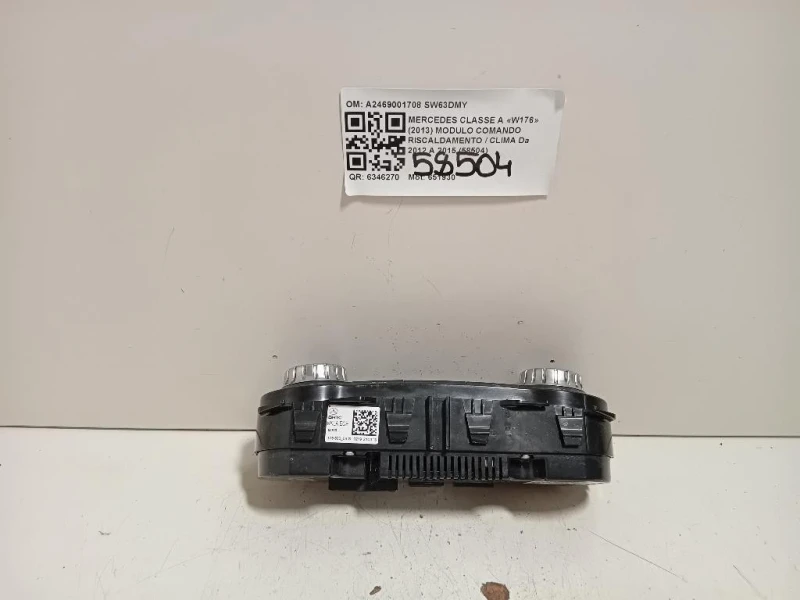 Modulo Comando Riscaldamento Clima A2469001708 Mercedes Classe A W176 2013