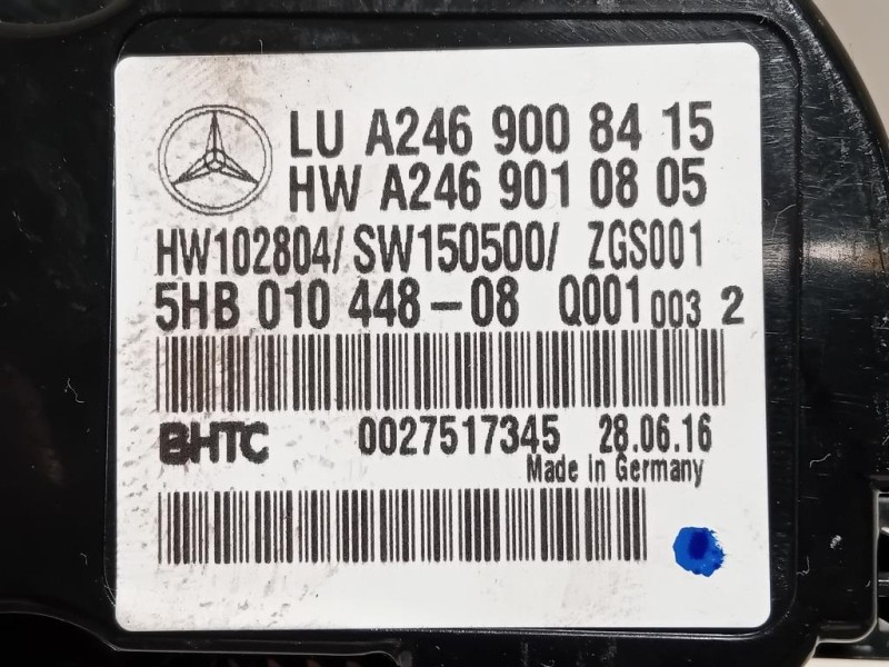 Modulo Comando Riscaldamento Clima A2469008415 Mercedes Classe A W176 2015