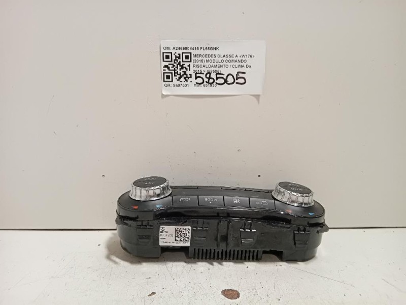 Modulo Comando Riscaldamento Clima A2469008415 Mercedes Classe A W176 2015