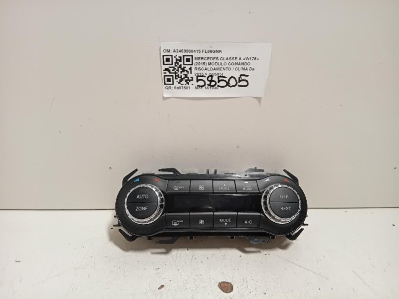 Modulo Comando Riscaldamento Clima A2469008415 Mercedes Classe A W176 2015
