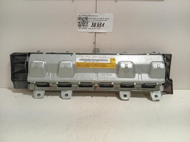 Air-bag Ginocchia DX A2468600602 Mercedes Classe B W246 2012