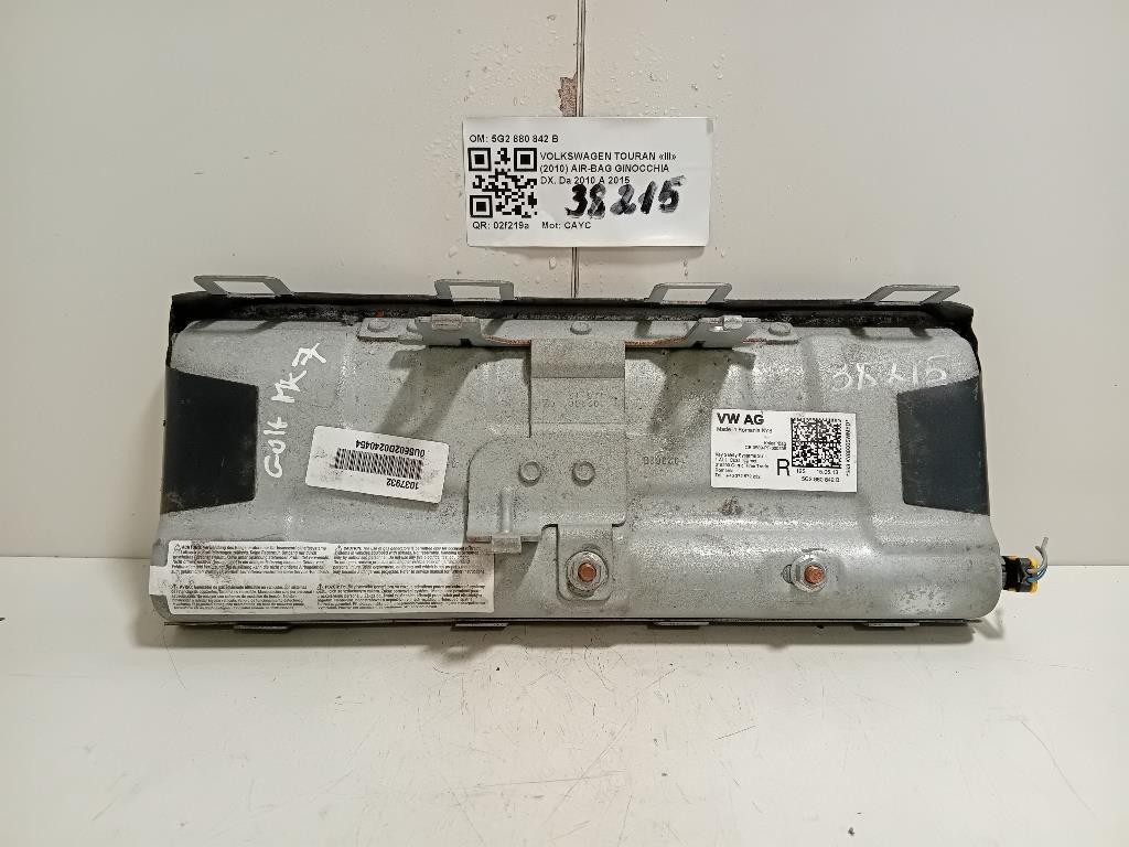 Air-bag Ginocchia DX 5G2880842B Volkswagen Touran III 2010