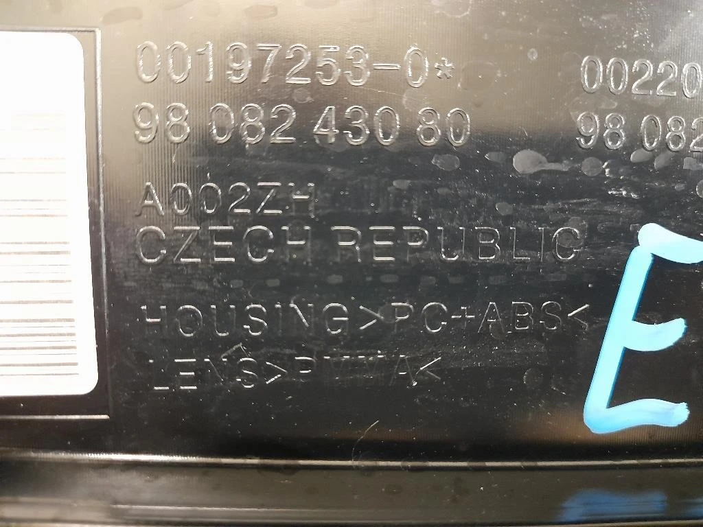 Fanale POST DX 9808243080 Opel Vivaro C 2019