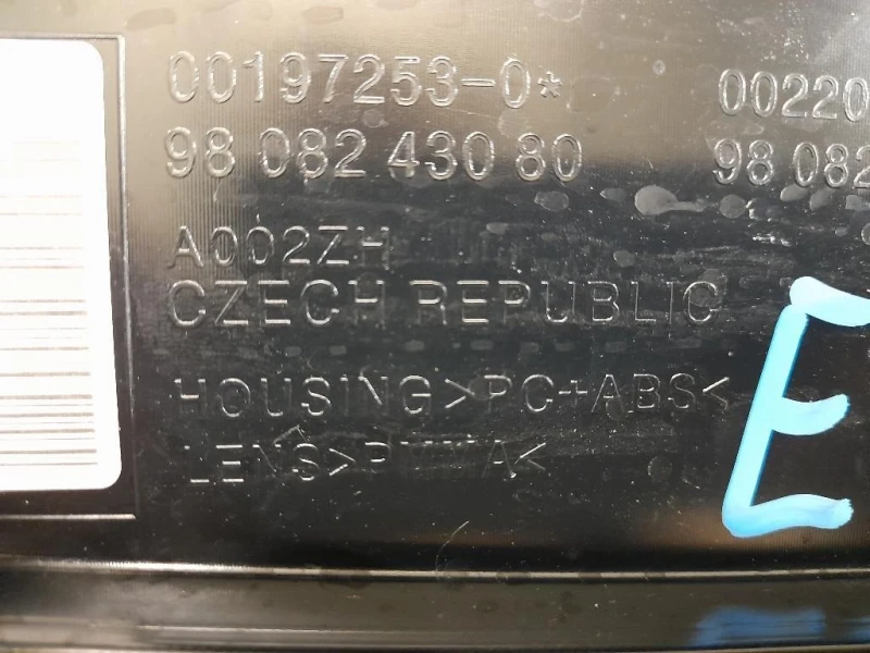 Fanale POST DX 9808243080 Opel Vivaro C 2019