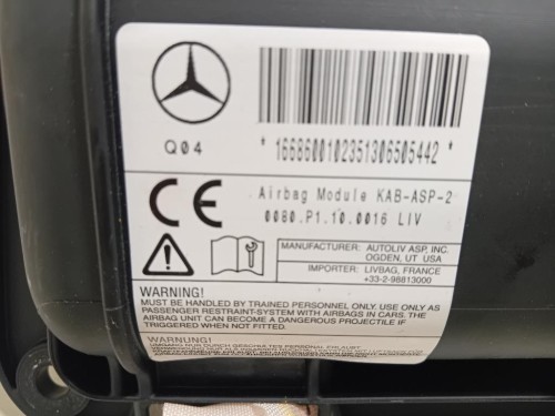 Air-bag Ginocchia DX 1668600102 Mercedes Classe ML W166 2012