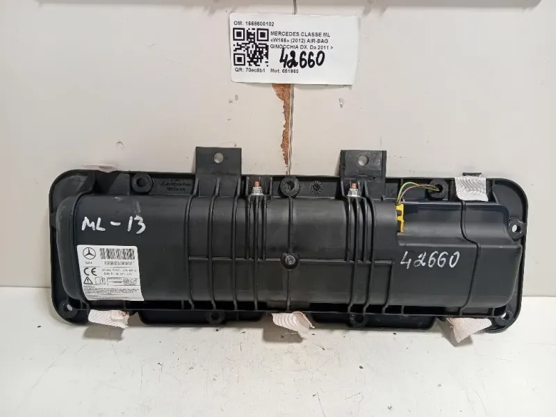 Air-bag Ginocchia DX 1668600102 Mercedes Classe ML W166 2012