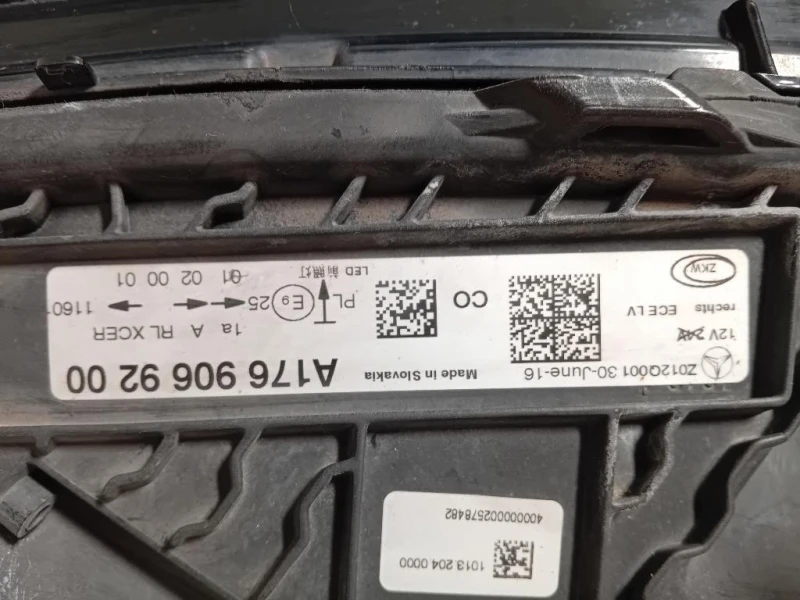 Proiettore ANT DX A1769069200 Mercedes Classe A W176 2015