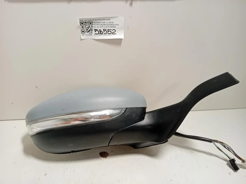 Retrovisore Esterno ANT DX 1611240180 6+3 FILI Peugeot 208 I 2015
