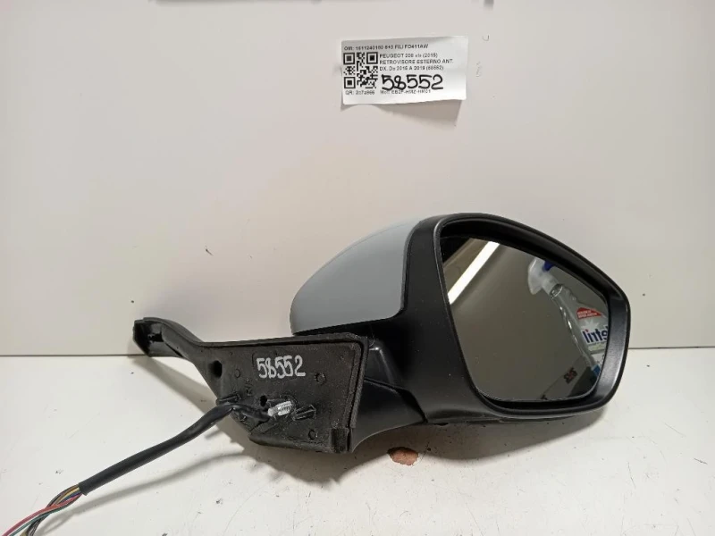 Retrovisore Esterno ANT DX 1611240180 6+3 FILI Peugeot 208 I 2015