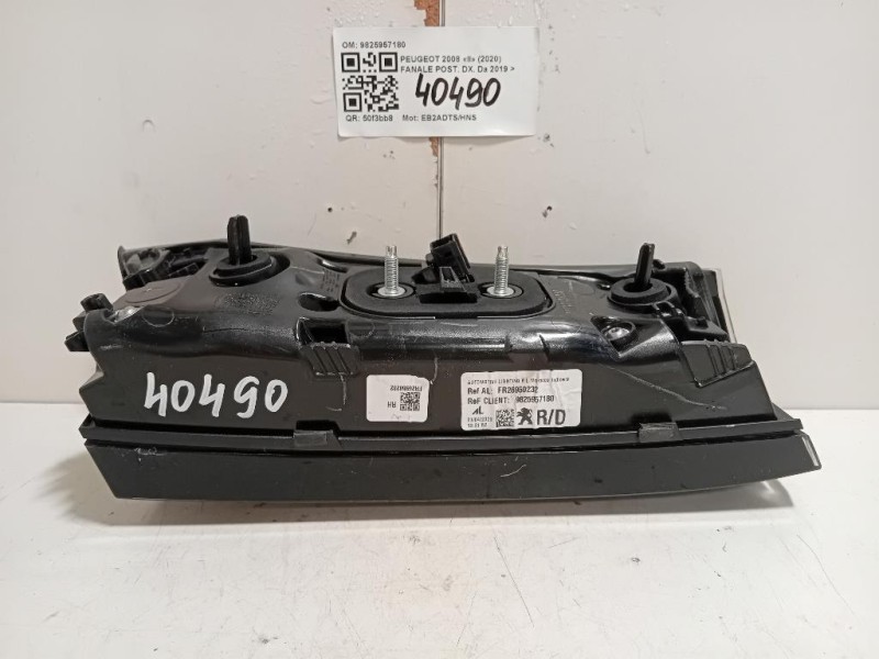 Fanale POST DX 9825957180 Peugeot 2008 II 2020