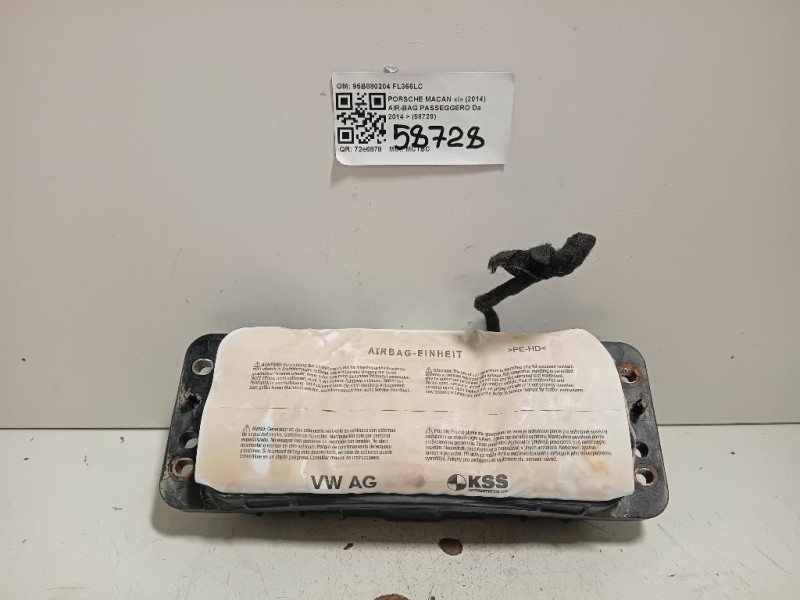 Air-bag Passeggero 95B880204 Porsche Macan I 2014