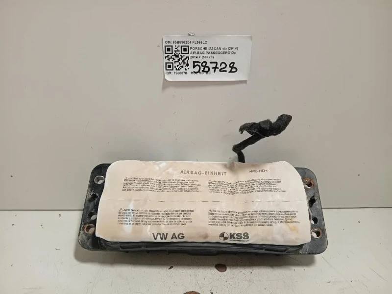 Air-bag Passeggero 95B880204 Porsche Macan I 2014