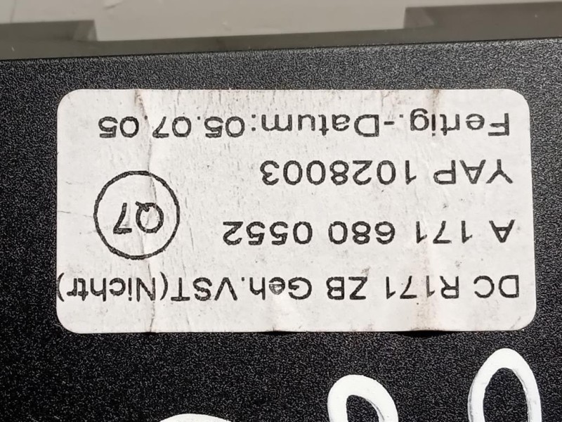 BOX Portaoggetti A1716800552 Mercedes Classe SLK R171 2004