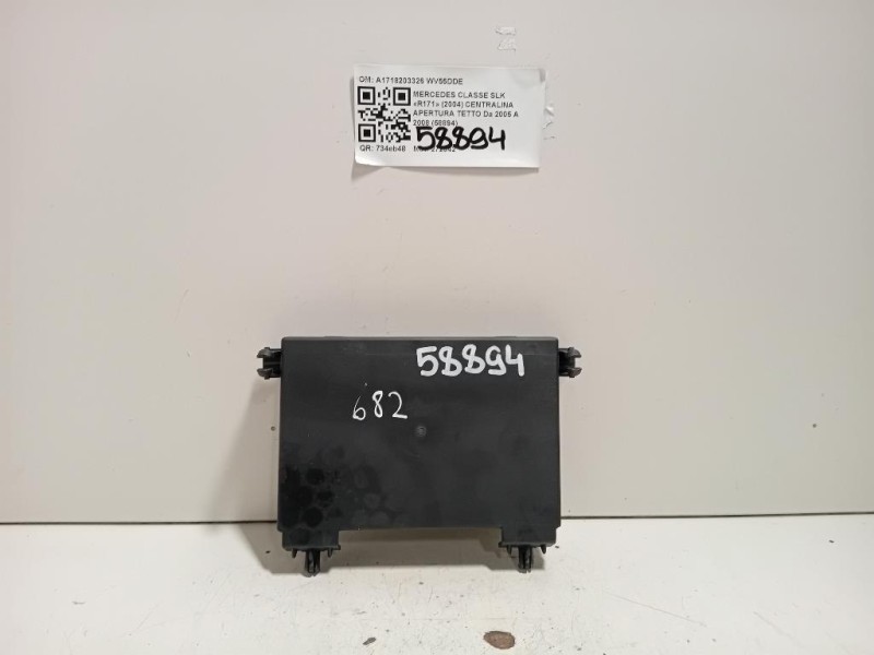 Centralina Apertura Tetto A1718203326 Mercedes Classe SLK R171 2004