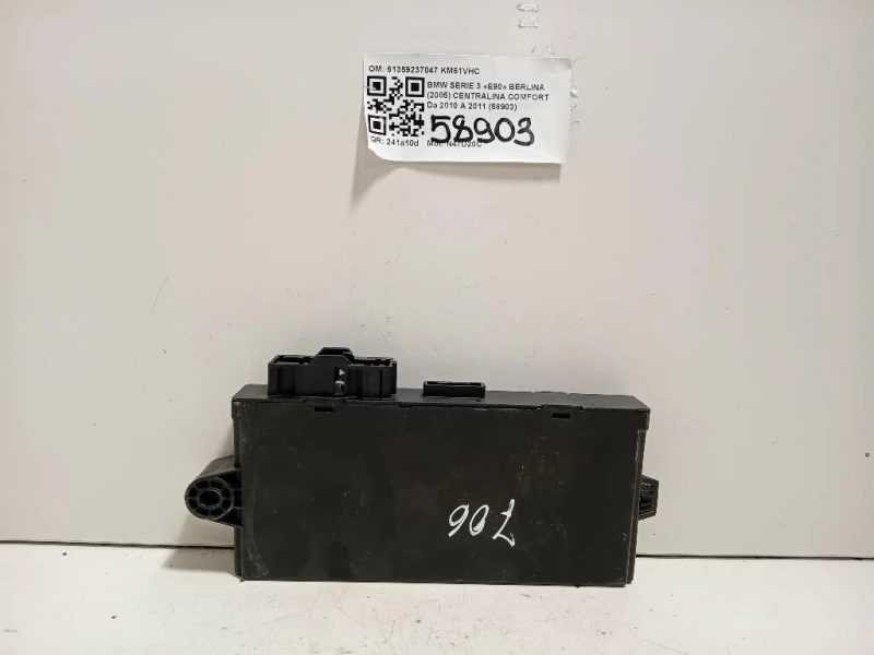 Centralina Comfort 61359237047 Bmw Serie 3 E90 Berlina 2005