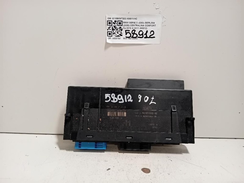 Centralina Comfort 61359267203 Bmw Serie 3 E90 Berlina 2005