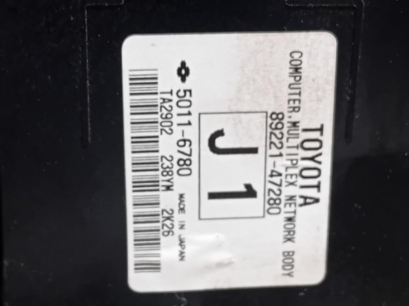 Centralina Comfort 89221-47280 Toyota Prius II 2012